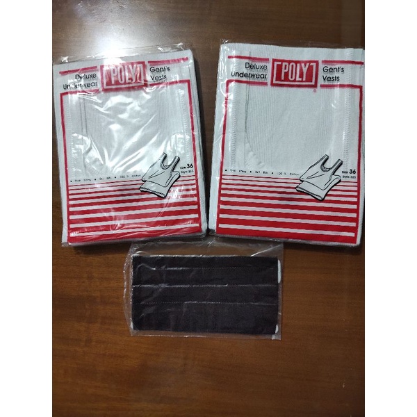 SINGLET POLY PROMO 2 PCS + MASKER 1 PCS