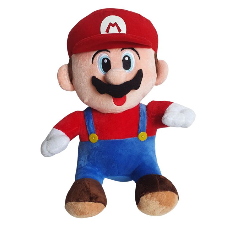 BONEKA LUCU SUPER MARIO BROSS LUIGI 42 CM