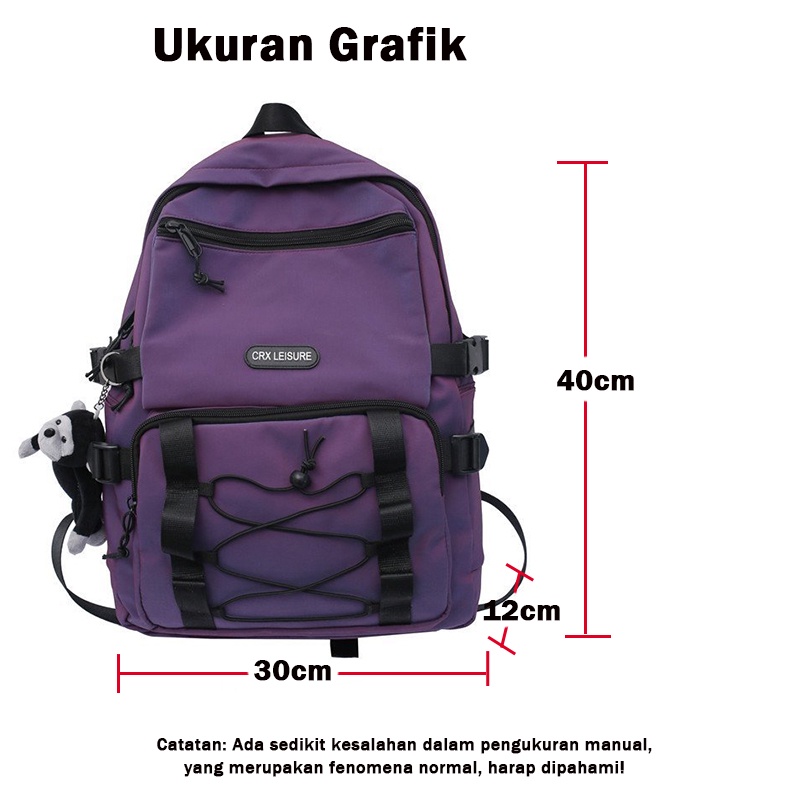 【COD】Tas Wanita Ransel Tas laptop  tas sekolah Tas Siswa Trendy Korea tas komputer Tas Tas Punggung Pria Wanita