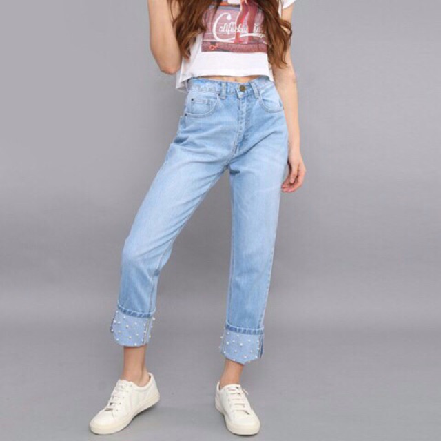 boyfriend jeans light