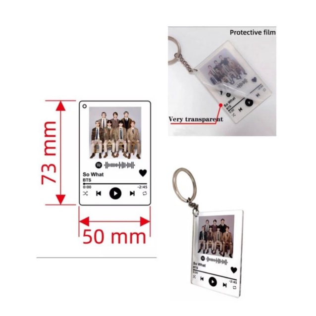 ACRYLIC KEYCHAIN BTS