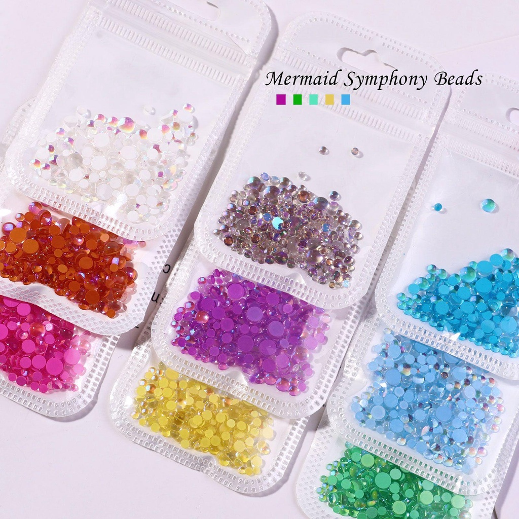 Nanas 300Pcs/tas Kuku Rhinestones Permata Art Strass Nail Stone Ukuran Campur Symphony