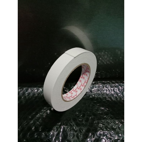 dauble tape putih 24 mm x 6 M barang sma seperti dauble tape hijau beda warna nya sja putih