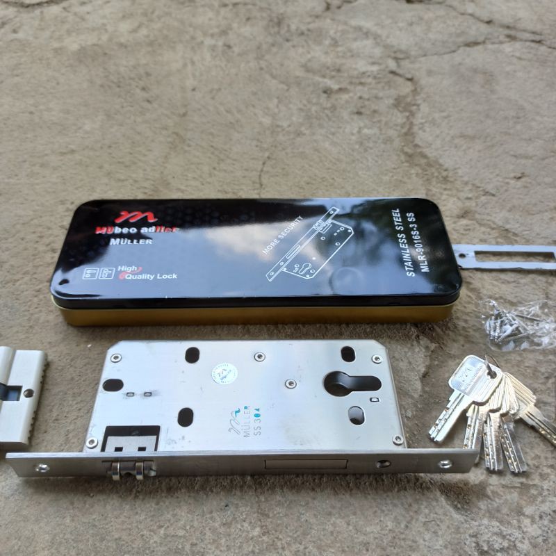 MULLER kunci pintu body pelor handle pintu rumah stainless