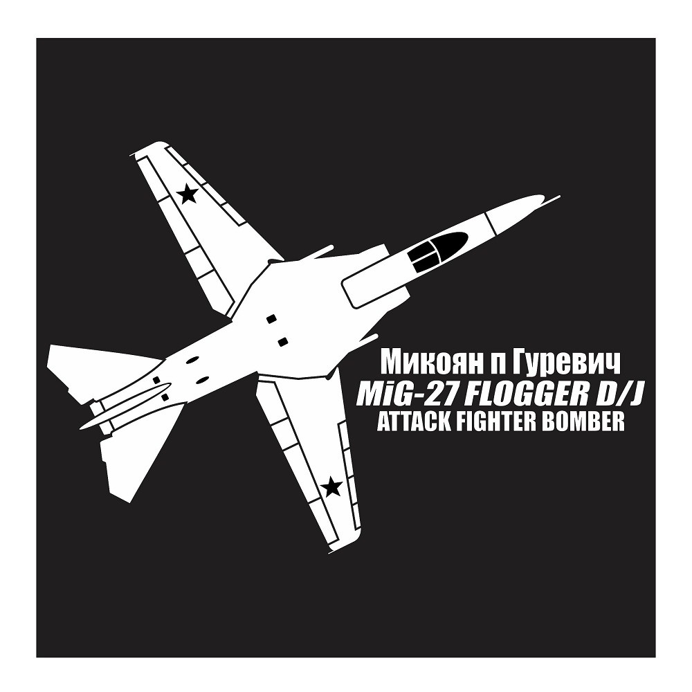 Mikoyan Gurevich MiG-27 Flogger D/J, Cutting Sticker