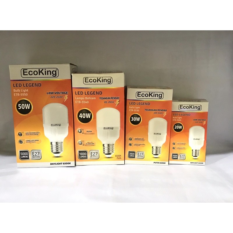 LAMPU ECOKING LED CAPSULE JUMBO 20W,30W,40W,50W