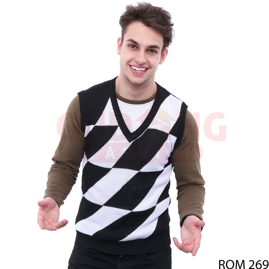 Sweater Rompi Rajut Pria Modis - ROM 269