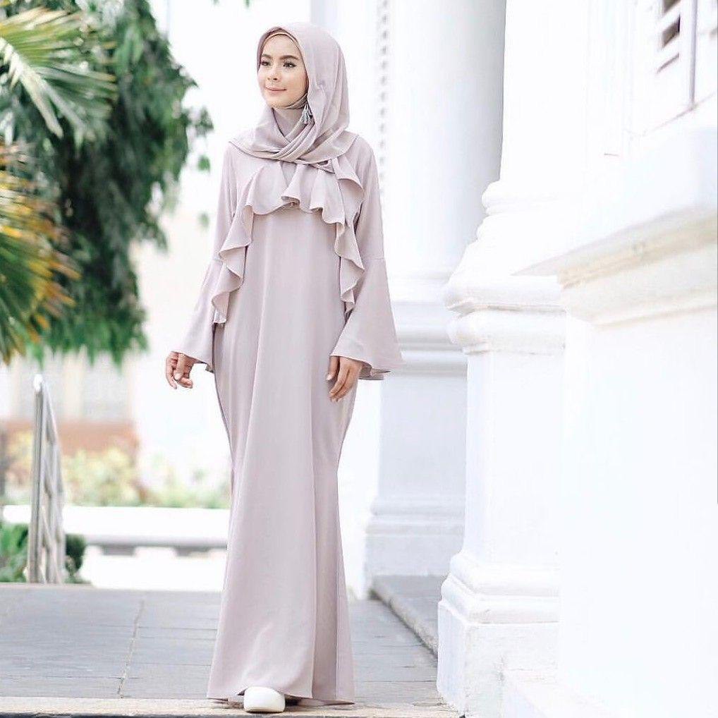 Free Pashmina Dress Muslim Modern Pesta Kebaya Syari Perempuan Wanita Murah Gamis Jilbab Pasmina