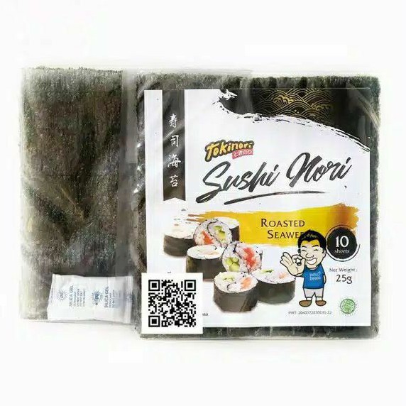 

ROASTED SEAWEED 10SHEET 25GR TOKINORI SUSHI NORI RUMPUT LAUT PANGGANG