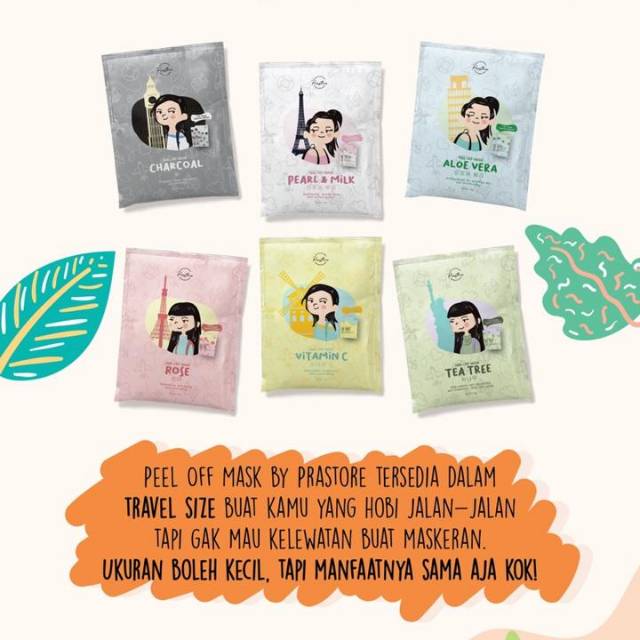 Peel Off Mask Prastore (Masker Peel Off Mini Size) [OPEN RESELLER]