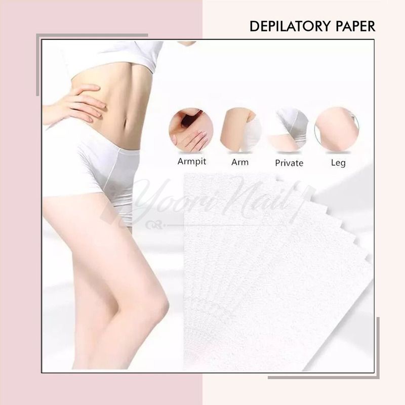 Depilatory Paper kertas waxing depilatory hair wax removal paper