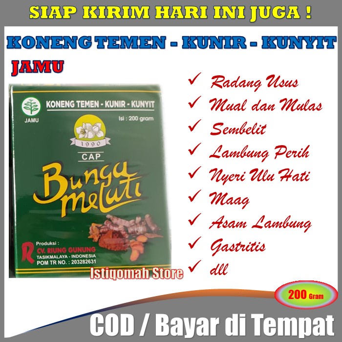 PROMO COD JAMU SERBUK KONENG TEMEN KUNYIT OBAT MAAG - Obat Maag dan Asam Lambung - Tukak Lambung, Nyeri Lambung, Luka Lambung, Lambung Perih, Gerd, Mual &amp; Muntah, Sesak Nafas, Radang Kerongkongan, Maag Akut, Maag Kronis, Infeksi Lambung PALING AMPUH