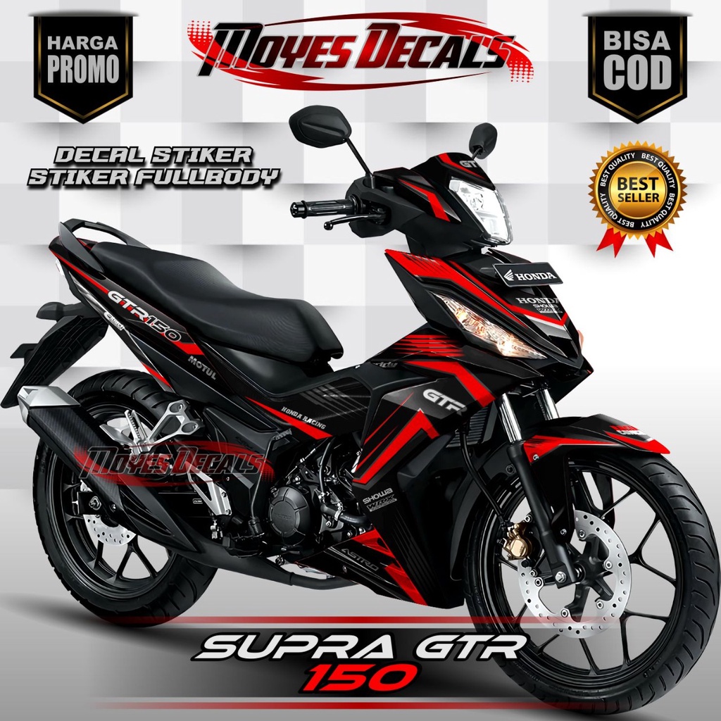 stiker decal motor supra gtr 150 fullbody stiker honda supra gtr 150 decal variasi motor fullbody