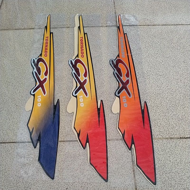sticker lis striping standar suzuki tornado gx 100 - gx tornado 100