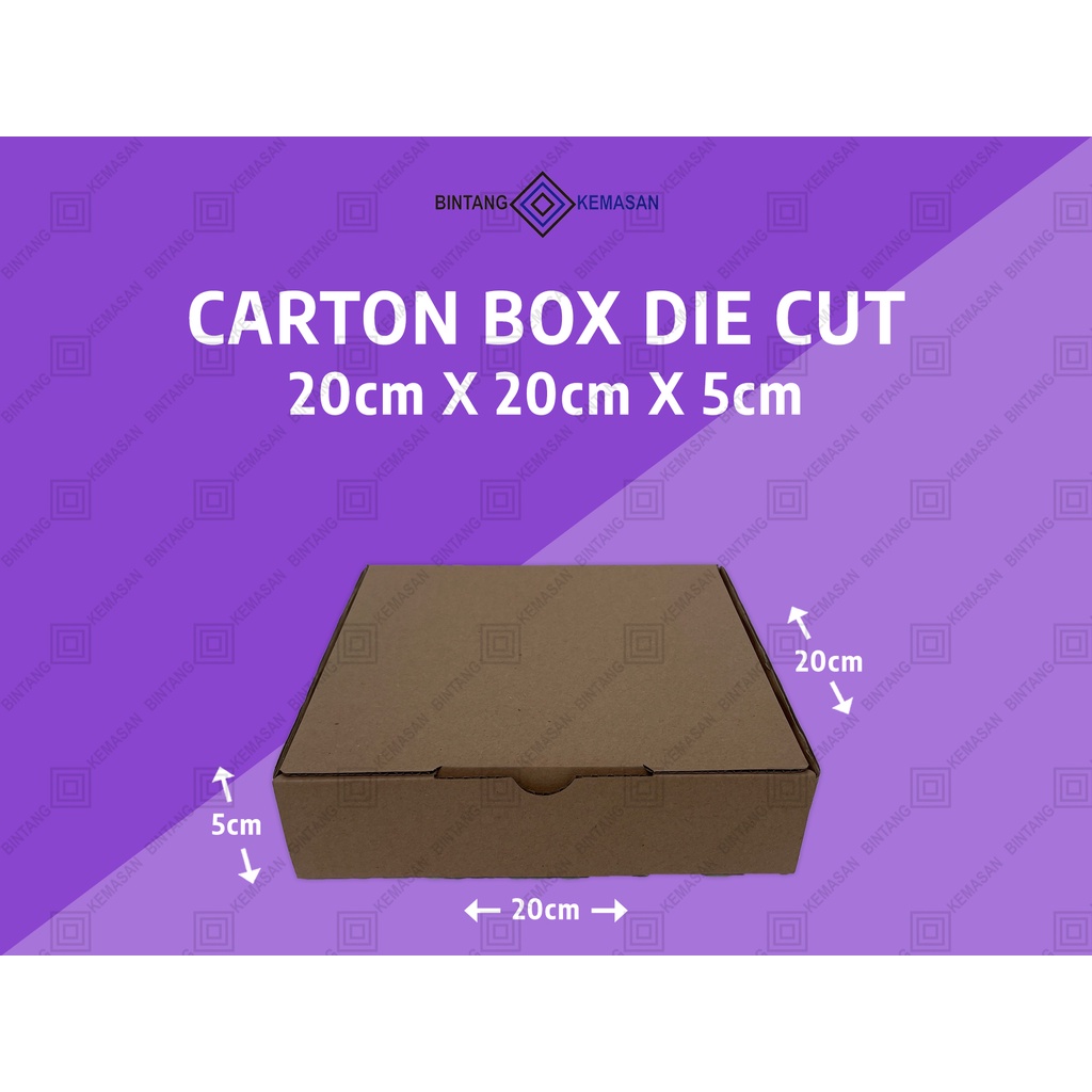 

Kardus Karton Packing Diecut Single Wall 20x20x5cm Dus Packing