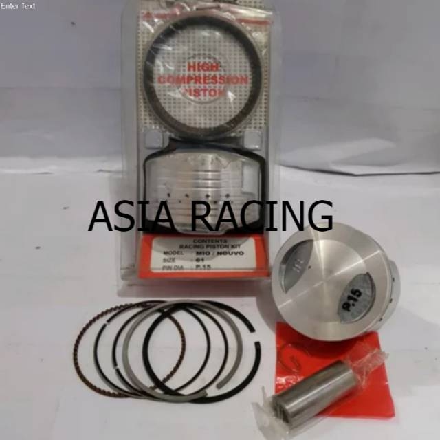 Piston kit CLD racing 60 61 pen 15 mm pin 15 mm