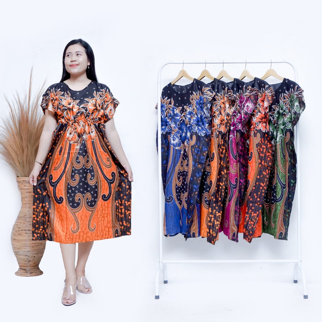 Daster Terbaru Murah Lowo Serut Bella Jumbo / Coza Batik