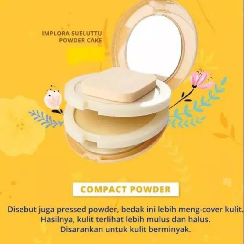 BEDAK SEULUTTU IMPLORA BPOM - BEDAK PADAT SUSUN 3IN1 IMPLORA - COMPACT POWDER 320-1