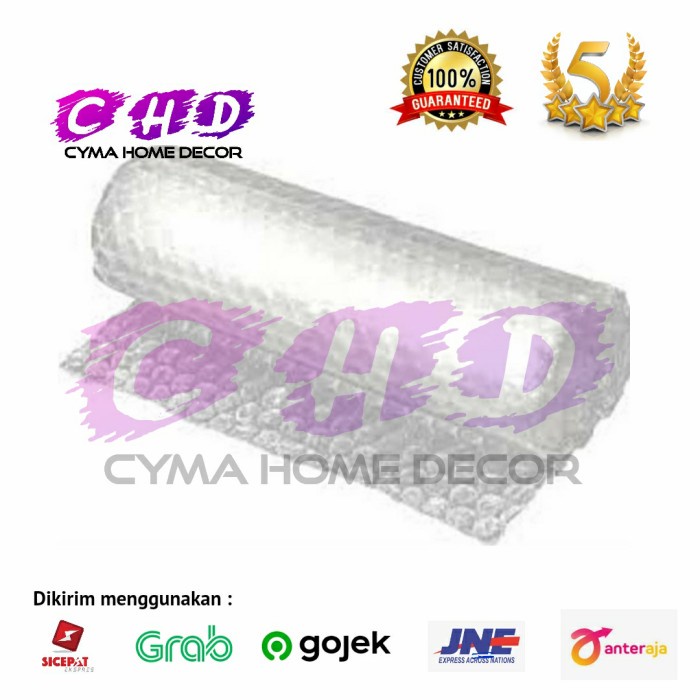 

Ginger- BUBBLE WRAP ROLL Putih/Hitam 125 cm x 50 m 2.4kg - Putih