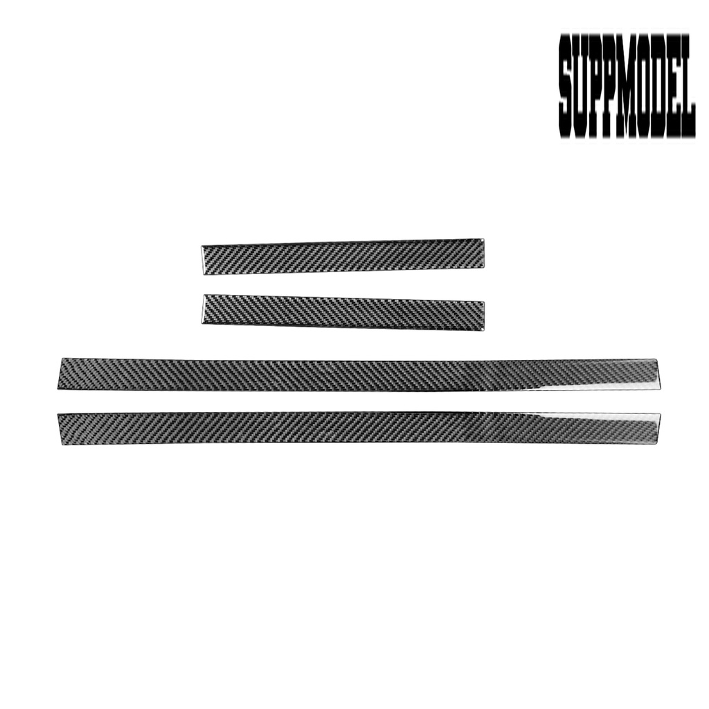 Suppmodelx 4Pcs Stiker Strip Carbon Fiber Pelindung Panel Pintu Mobil Toyota 4Runner 2010-2020