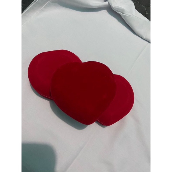 Kotak Perhiasan Beludru Love Set Perhiasan Lengkap