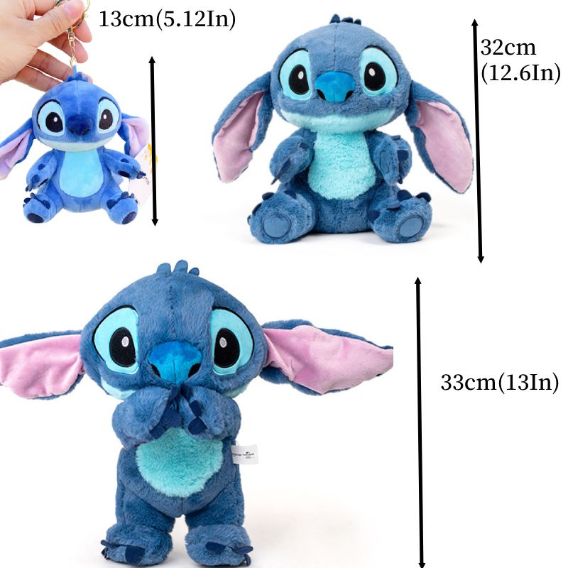 Disney Stitch Plush Toy Lilo &amp; Stitch Cartoon Stuffed Soft Stitch Stress Relief Doll Car Pillow Comforting Toy Kids Xmas Gift