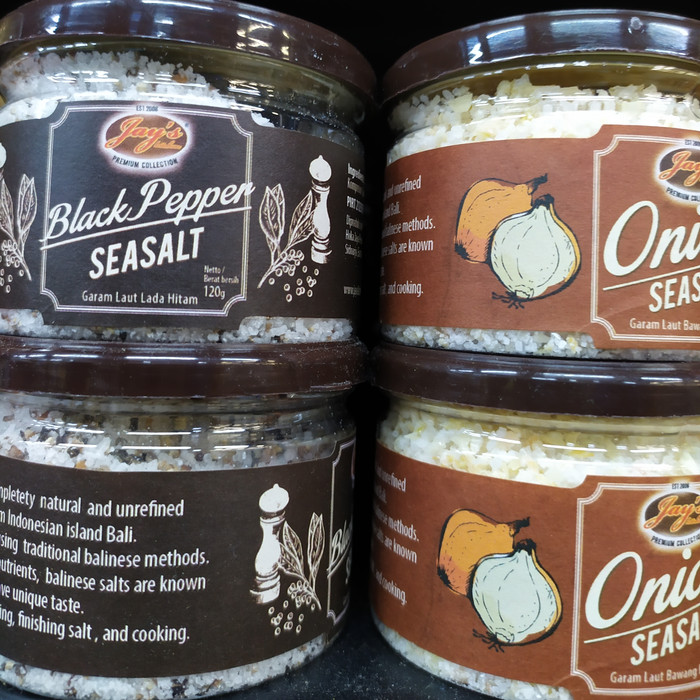 

JAY'S Sea Salt 120gram ( BlackPepper, Onion & Chilli )