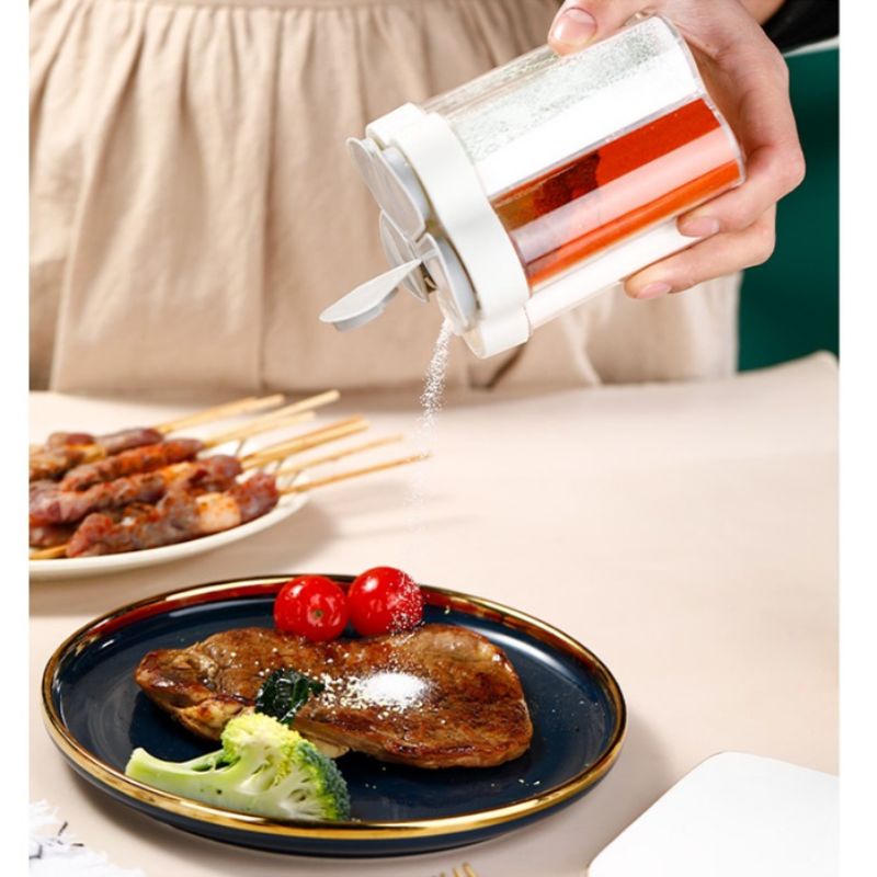 Tempat Bumbu 5IN1 Tabur / Tempat Bumbu 5 Sekat BUNGA / Kotak Bumbu Ms88