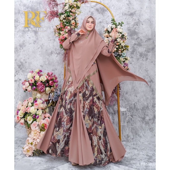 Cantika Syari RF Fashion by Rayhan Co. Brick Ceruty Import