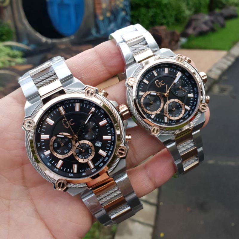 Jam Tangan Couple Guess Collection GC Y24002G2 / Y25003G2 Original