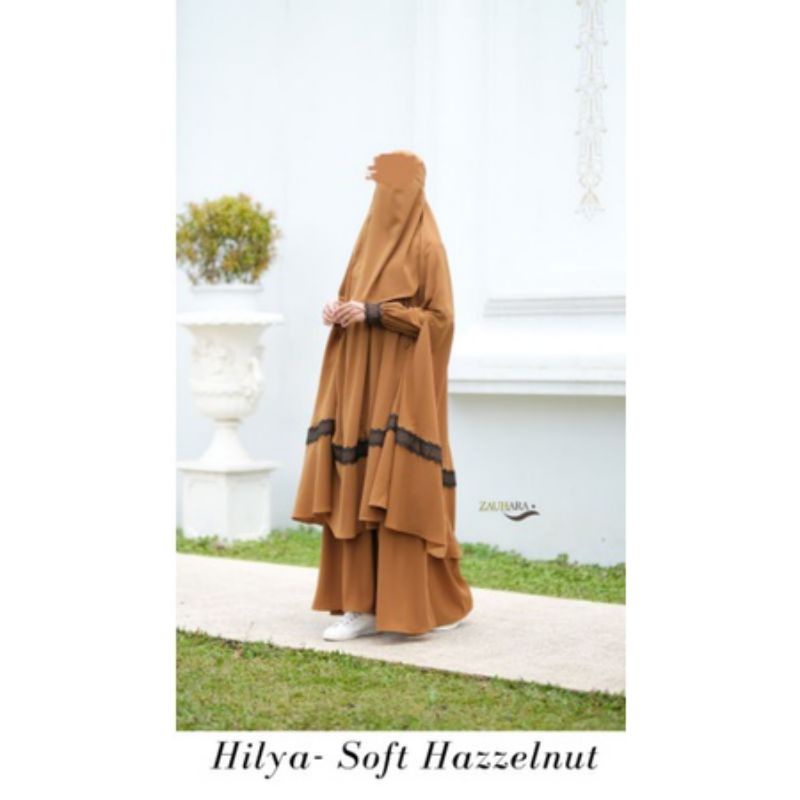 Hilya Gamis set [Soft Hazelnut] by Zauhara