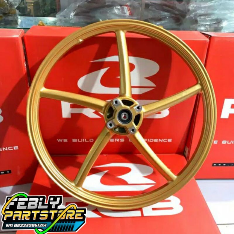 VELG BINTANG RCB SP522  RING 17 GOLD VELG DEPAN RCB 120X17 SP522 PNP JUPITER Z1 FIZ R VEGA R CRYPTON