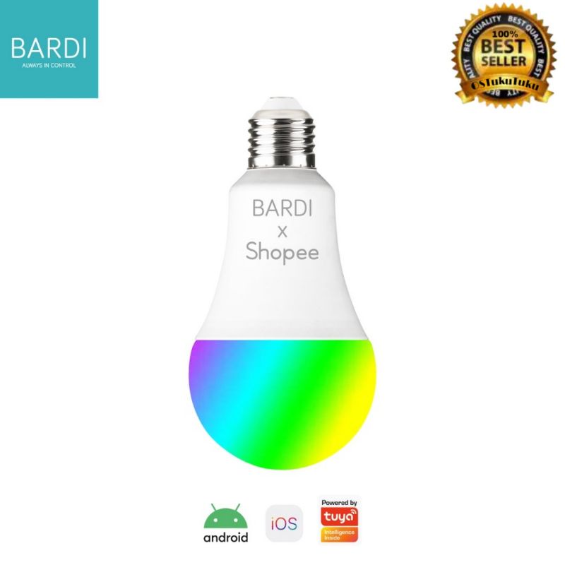 Lampu BARDI Smart LED BLUETOOTH 9W RGBWW Bulb (EXCLUSIVE SHOPEE)