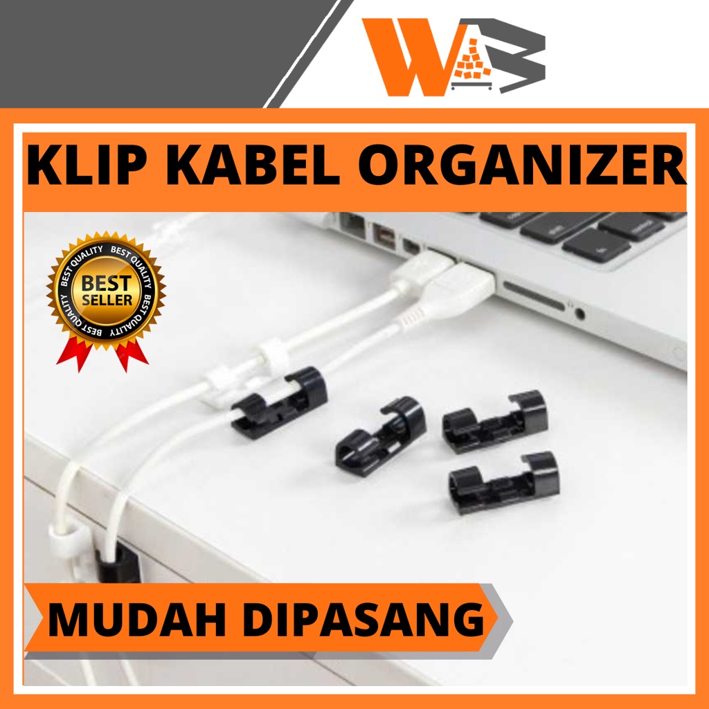 COD Klip Kabel Organizer Cable Clip 20 PCS