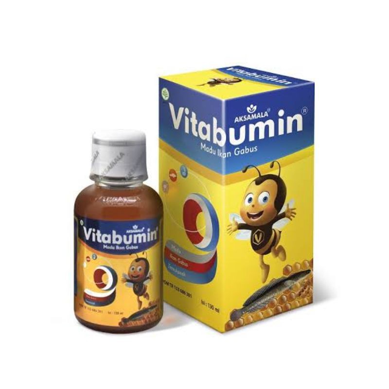 VITABUMIN 130 ml Madu Ikan Gabus - Madu Penambah Nafsu Makan Anak - Menjaga Daya Tahan Tubuh Anak