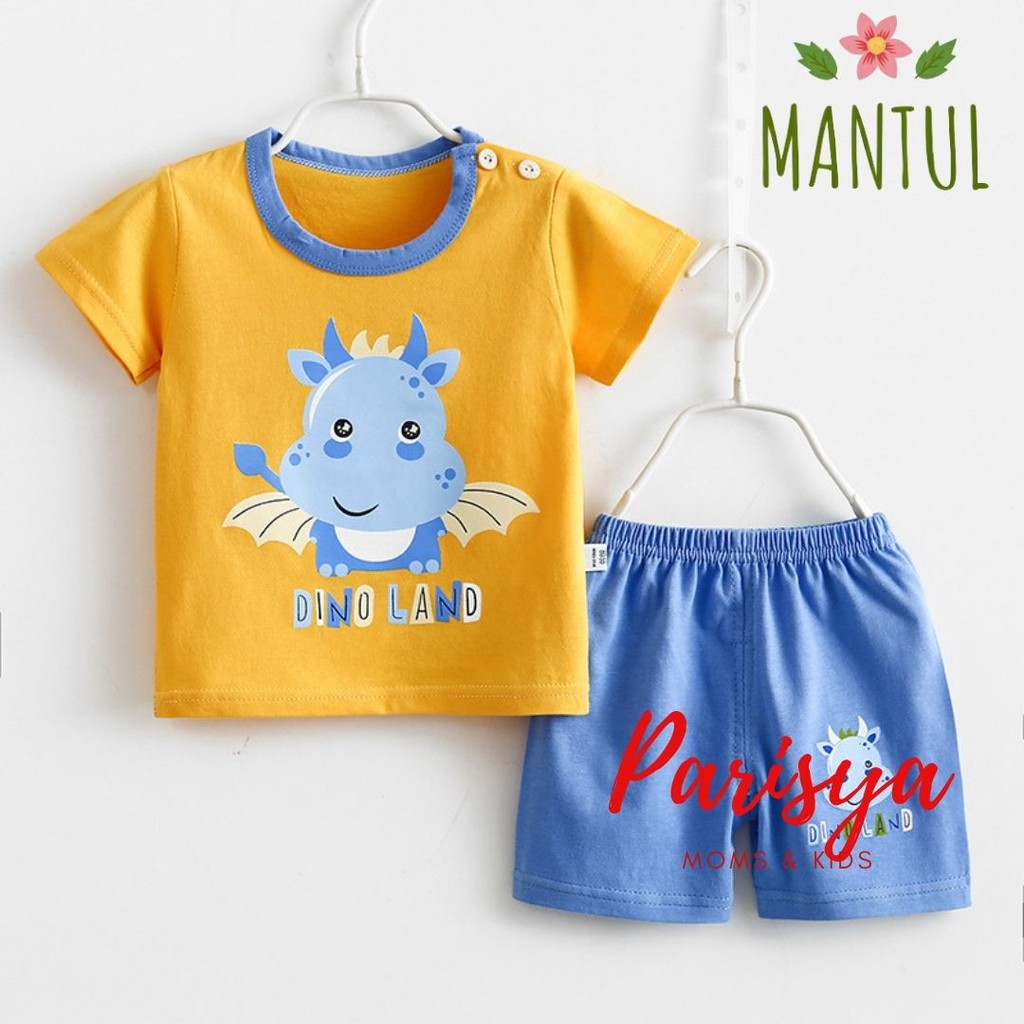 0-18 Bulan Setelan Harian Bayi Mantul / Pakaian Bayi / Jumper Import Anak (Parisya SHI-07LY)-SHI-07L