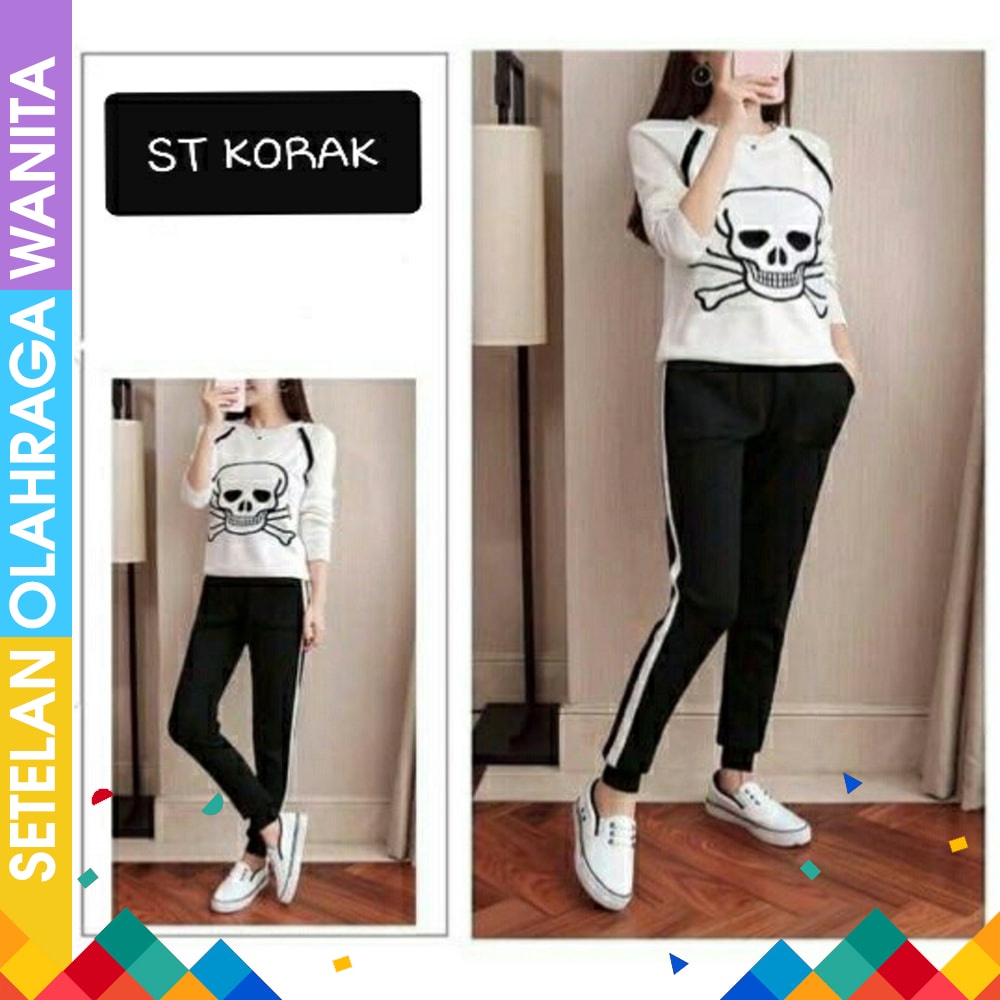 Setelan Baju Senam Olahraga NY Pink Navy Baju Senam Aerobik Zumba Fitness Gym Running Sepedaan Set