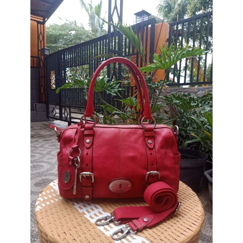 TAS WANITA FOSSIL MADDOX MERAH SIZE L
