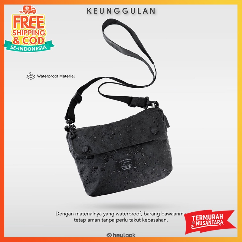 Tas Selempang Anti Air Tas Selempang Pria Multifungsi Waterproof Sling Bag Fashion Cowok Pria