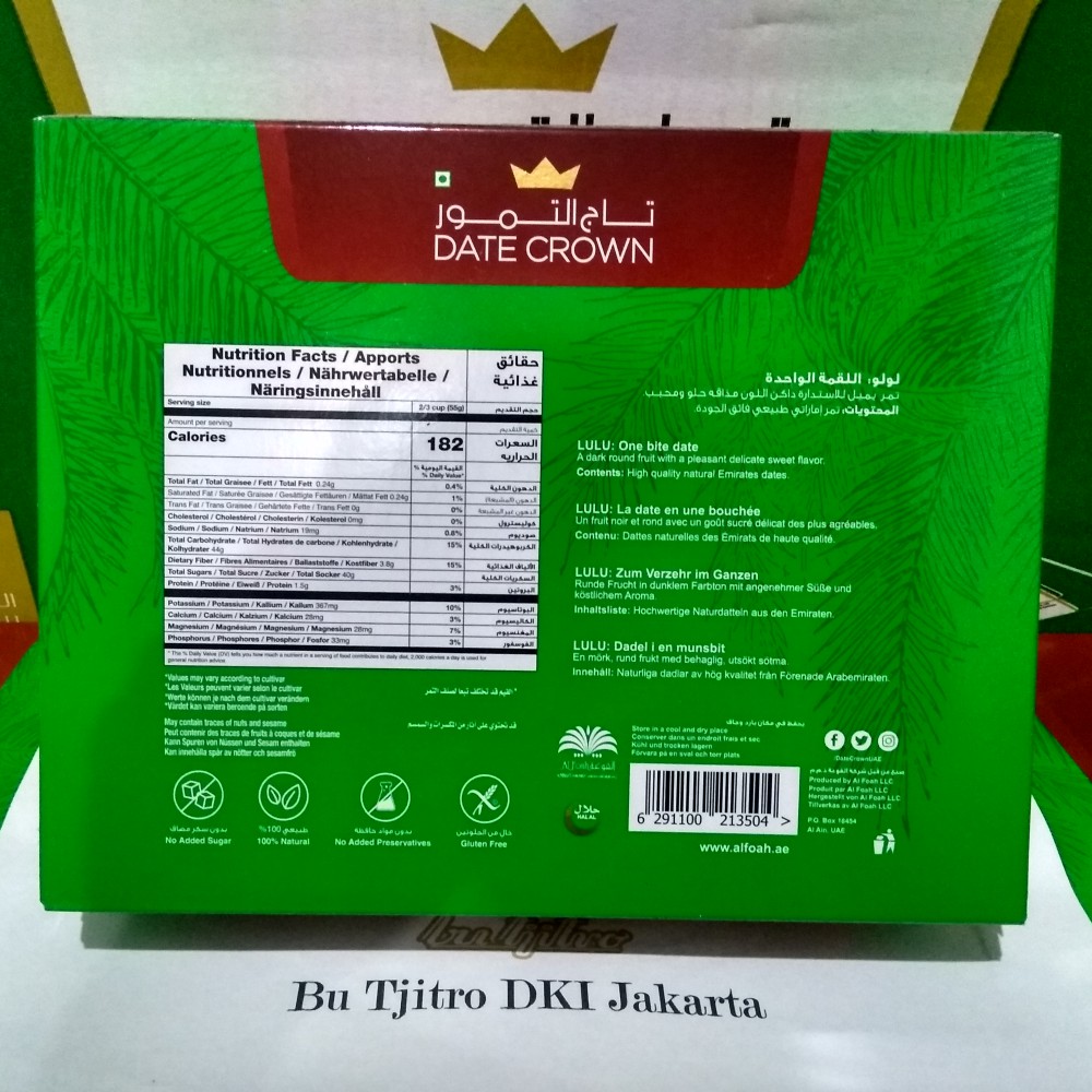 Kurma Date Crown Lulu Khalas | Kurma Khalas Super Premium Murah Original Emirates Dates