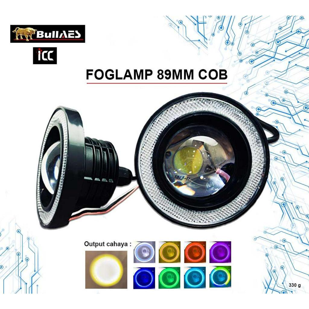 FOGLAMP ANGEL EYE COB 89 mm Waterproof universal car use | Foglight