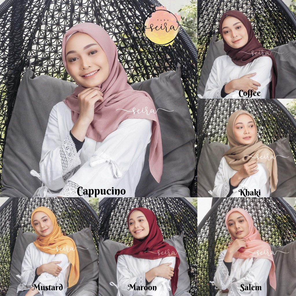 [BISA COD] Cornskin / Corn Skin Square Hijab Segi Empat