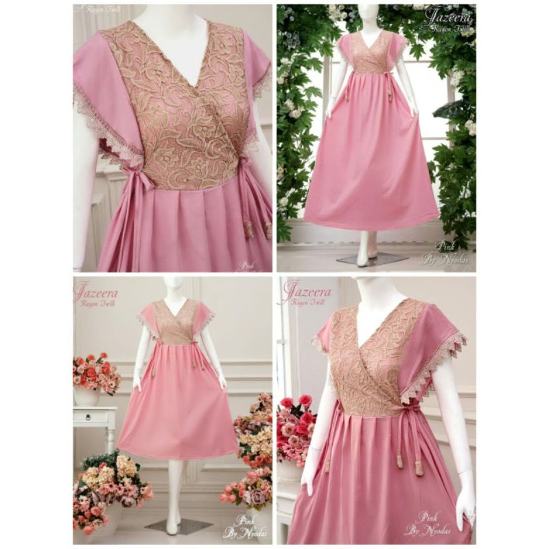 Daster Jazeera Short by Nyodas ready size Jumbo