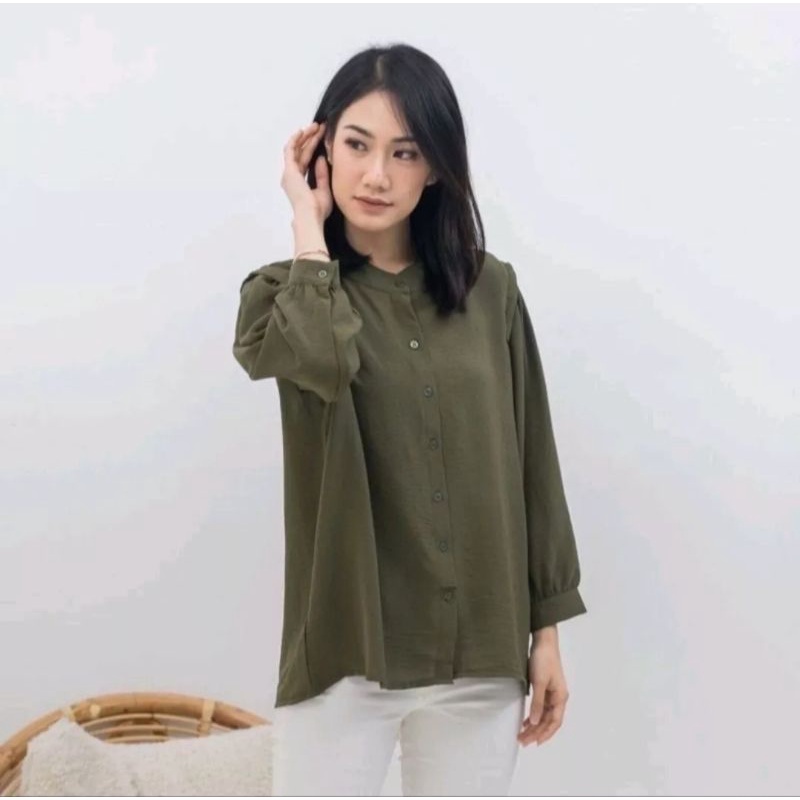 BAJU ATASAN  BLOUSE TERBARU BAHAN CRINKLE AIRFLOW / BAJU ATASAN WANITA MODEREN