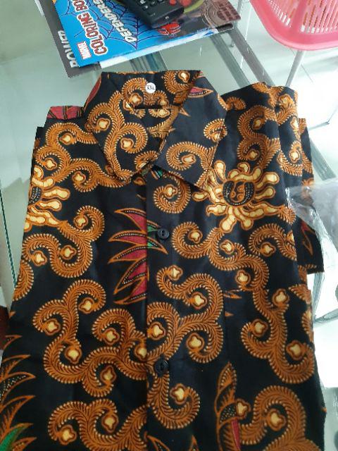 Halona/baju Batik Anak Cowo Kemeja Lengan Pendek