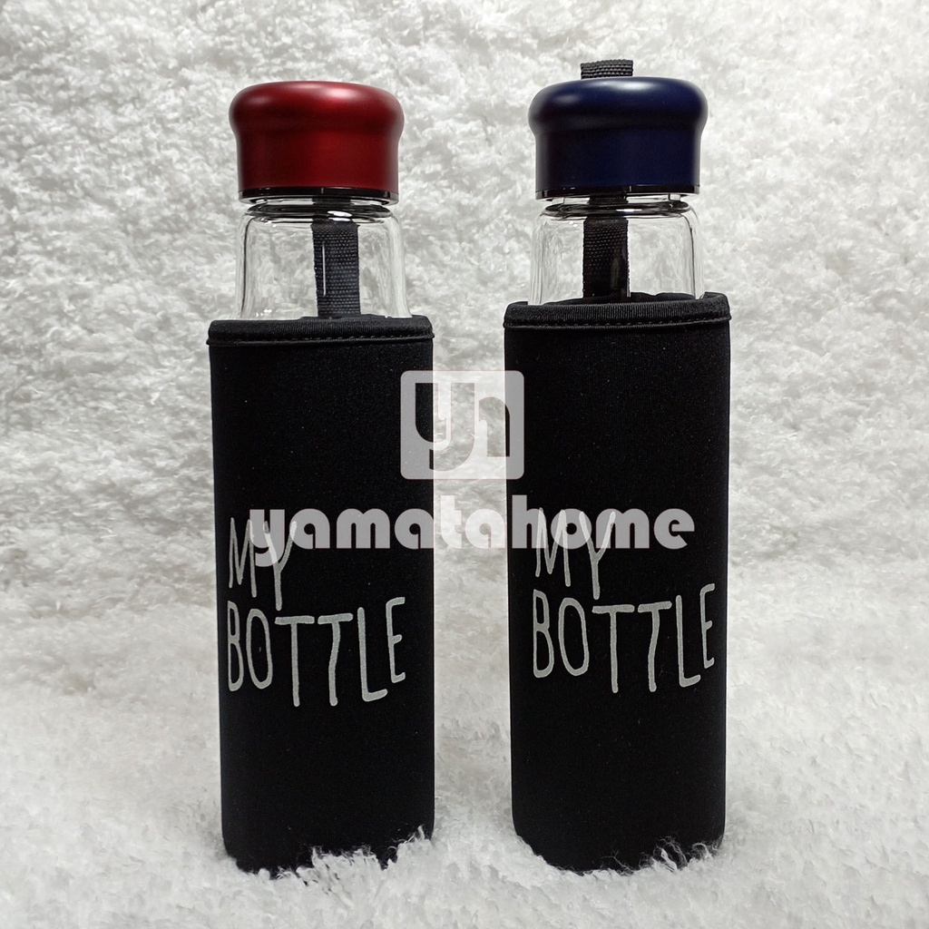My Botol My Bottle Botol Kaca 550 ML  Botol Kaca My Bottle Free Sarung