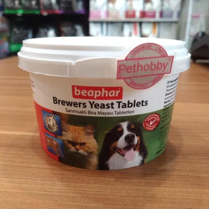 Vitamin Bulu Anjing dan Kucing Beaphar Brewers Yeast Tablets