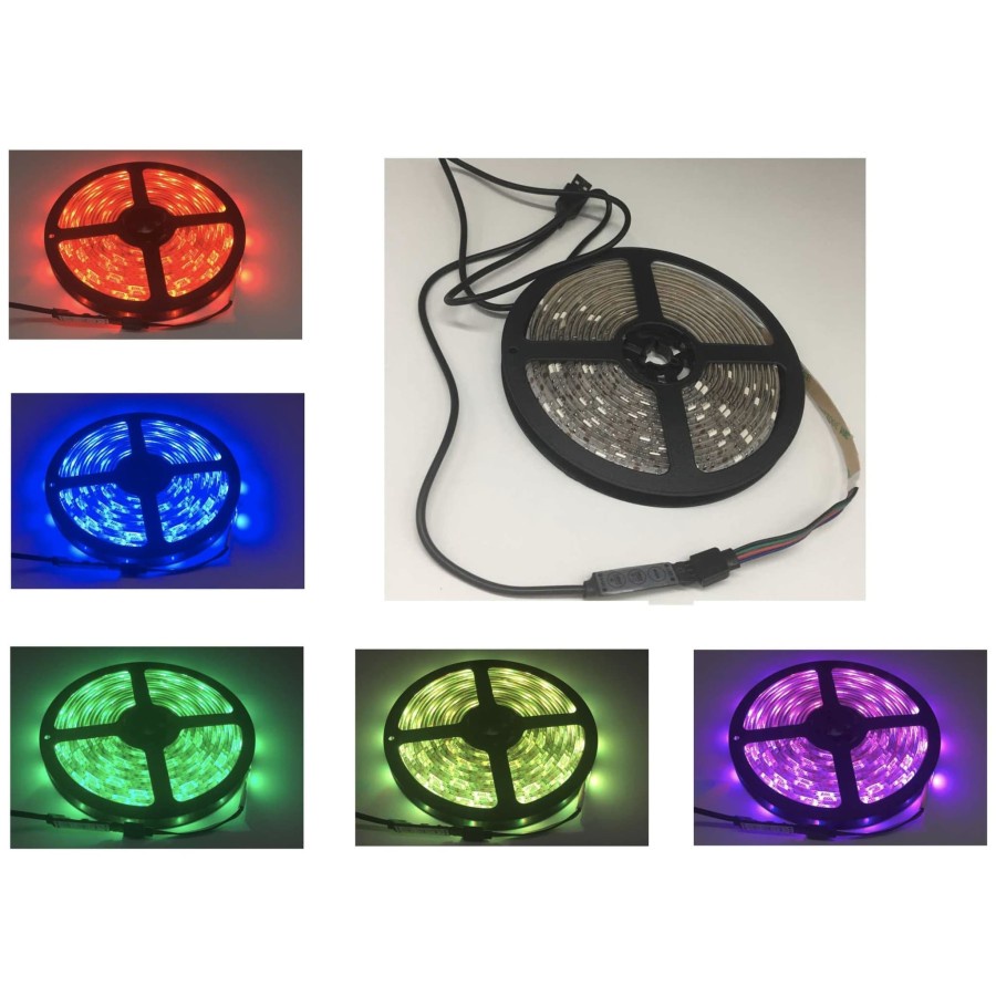 Lampu Led Strip 5050 RGB with USB Controller 3M - Multi-Color