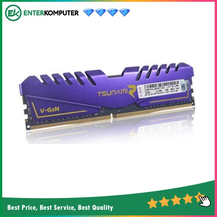 V-GeN TsunamiR DDR4 PC25600 3200Mhz 8GB (1x8GB) 16-18-18-36 / RAM 8GB
