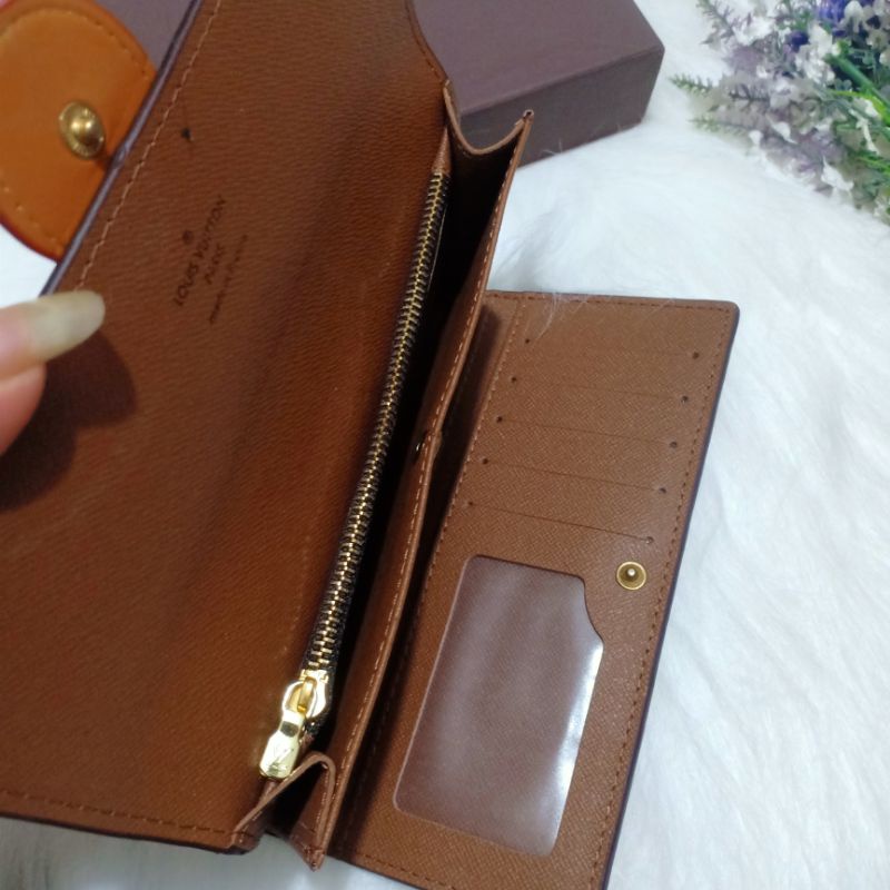 Dompet Lv Lipat/dompet wanita model Lis lidah kunci